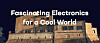 Steinbygning i Bertinoro med teksten Fascinating Electronics for a Cool World over fasaden.