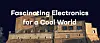 Steinbygning i Bertinoro med teksten Fascinating Electronics for a Cool World over fasaden.